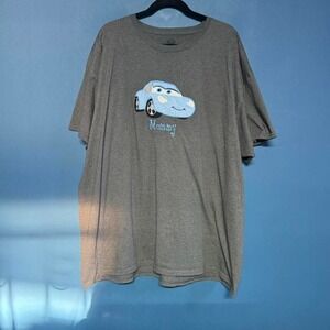 Cars Sally "Mommy" Tee Women's Plus Size 3X Gray Blue Funny T Shirt Disney